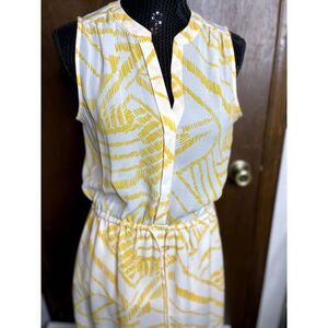 Gap Tunic Dress Yellow and White Size M